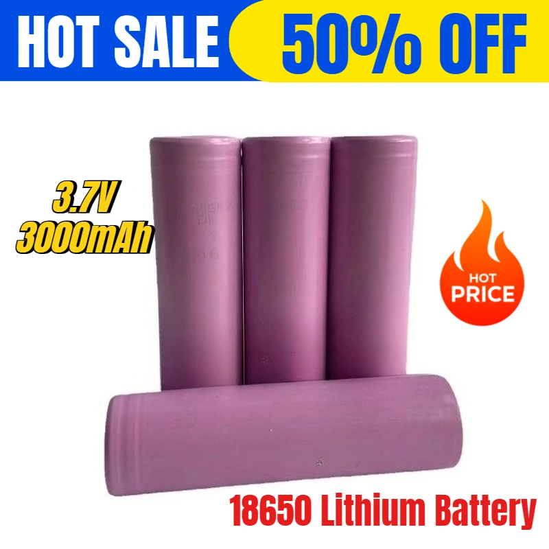 

18650 Lithium Battery 3000mAh 3.7v 10C Power Type Power Tools