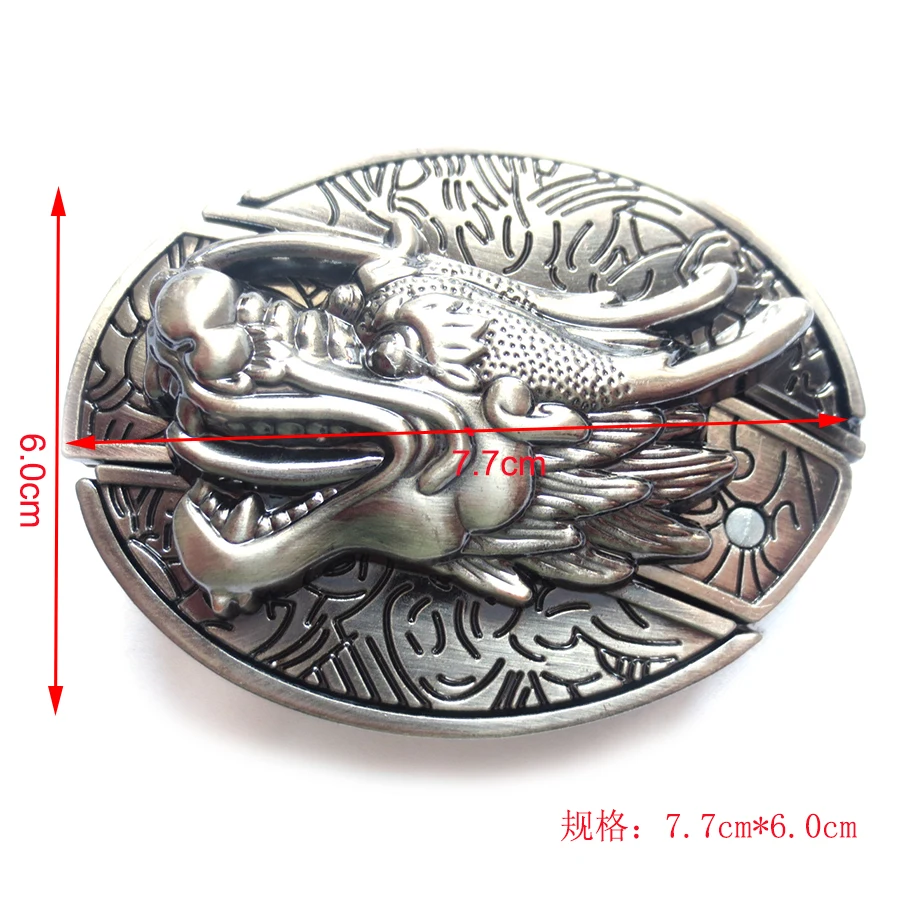 Fashion Classic Oriental Dragont decor Men Knife Buckle