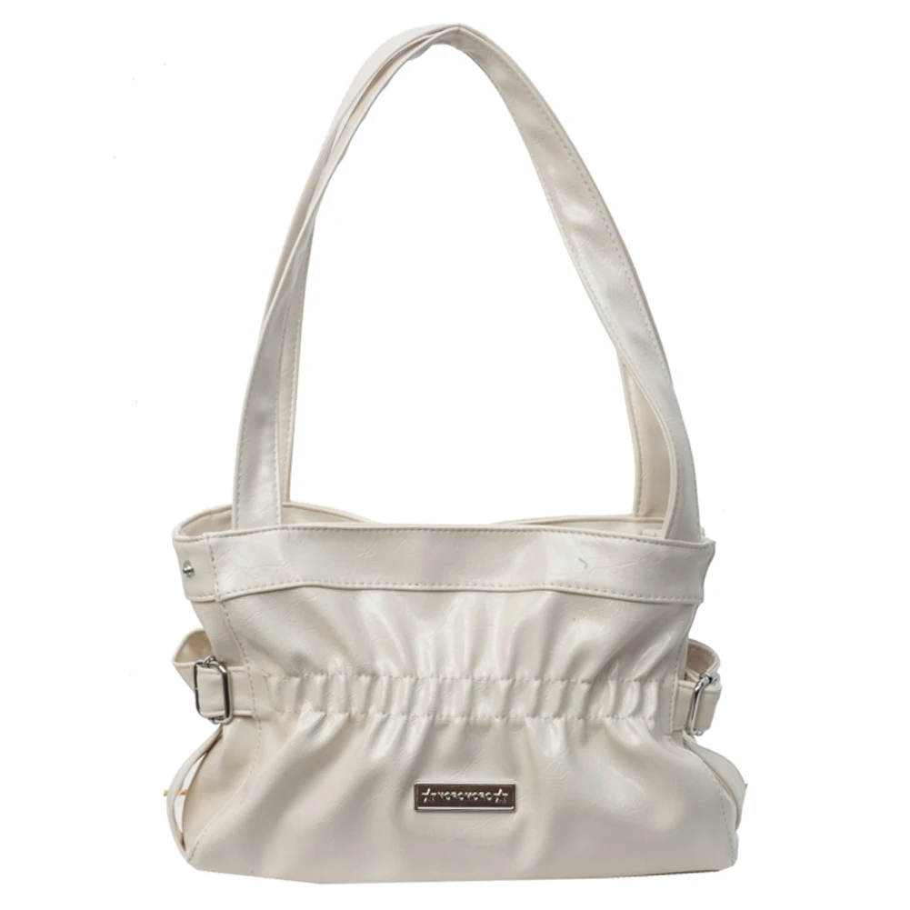 مطوي حقيبة تحت الإبط حقيبة كتف الموضة سعة كبيرة حقيبة يد عادية بلون حقيبة الإبط أنيقة لقضاء عطلة الحفلات