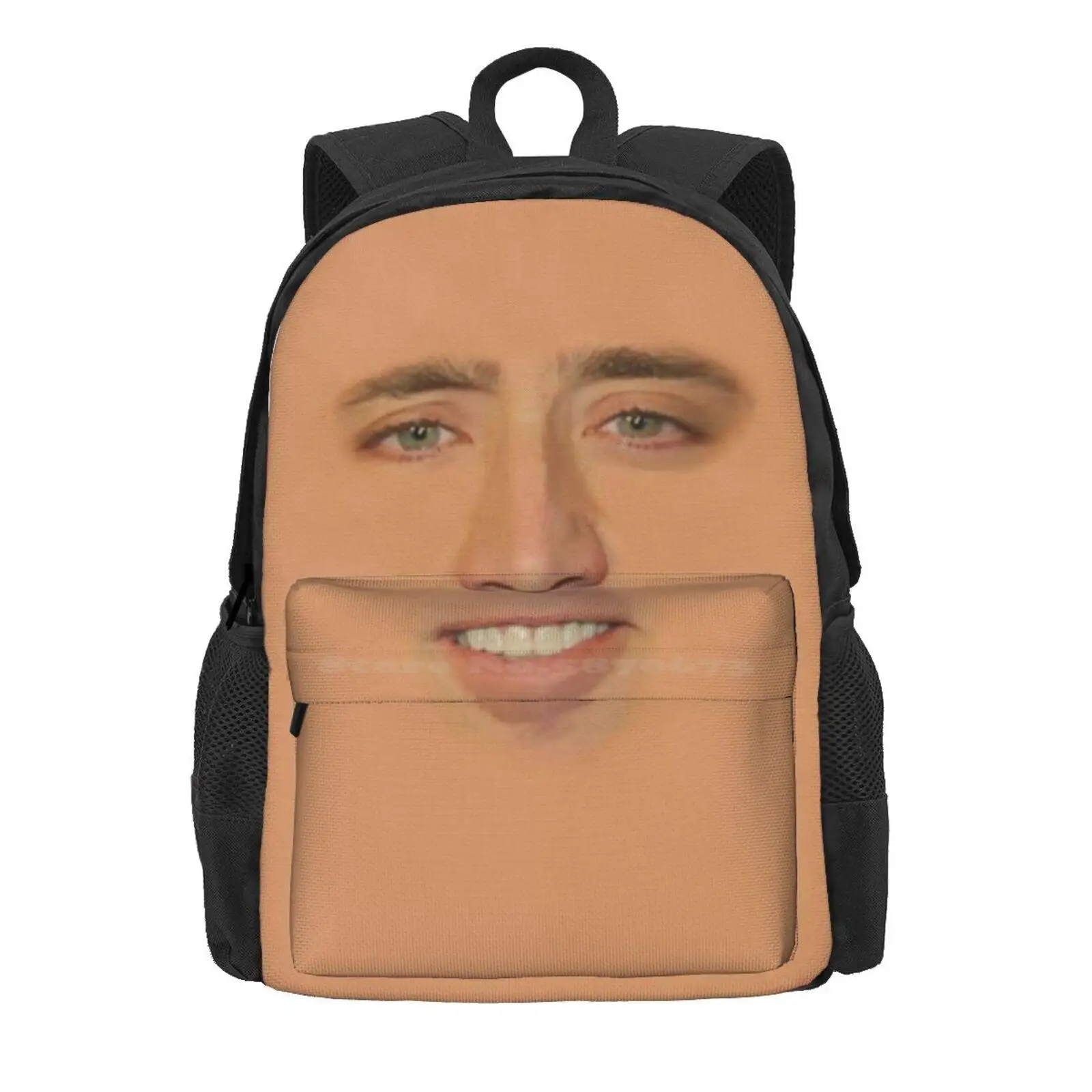 Nicolas Cage Full Face Hot Sale Schoolbag Backpack Fashion Bags Nicholas Full Face Off Nicolas Cage Face Funny Face Nic Cage