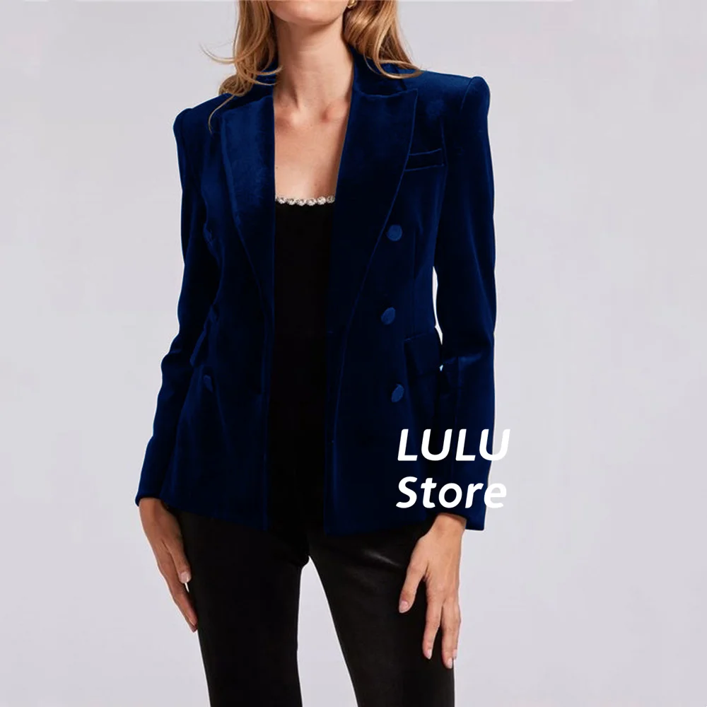 Women Suit Blazer Notched Lapel Casual New Style High Quality Solid Color Pockets Button Jacket  Sport Coat outerwears