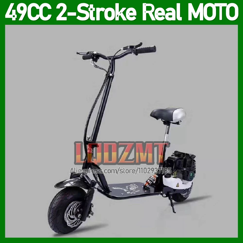 Adult Scooter 49CC 50CC 2Stroke Gasoline Motorcycle Racing MOTO Bike For Children New Year Birthday Holiday Festival Party Gifts