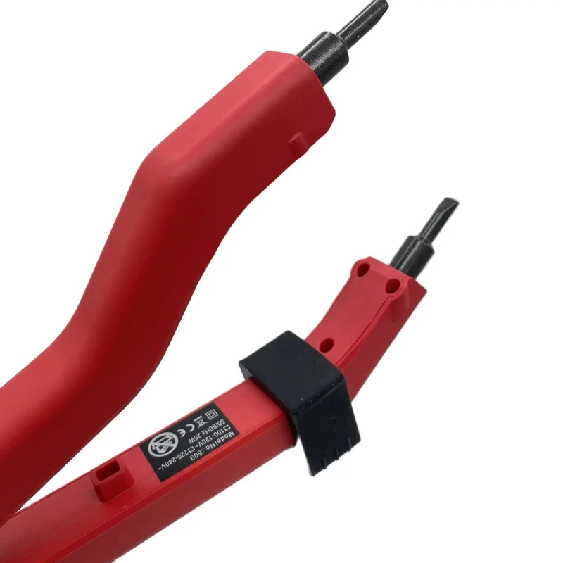 EU plug Red JR609 Quality Black Heat Hair Connector Temperature Controllable Heat Iron Hair Extension Tools Kit image 5