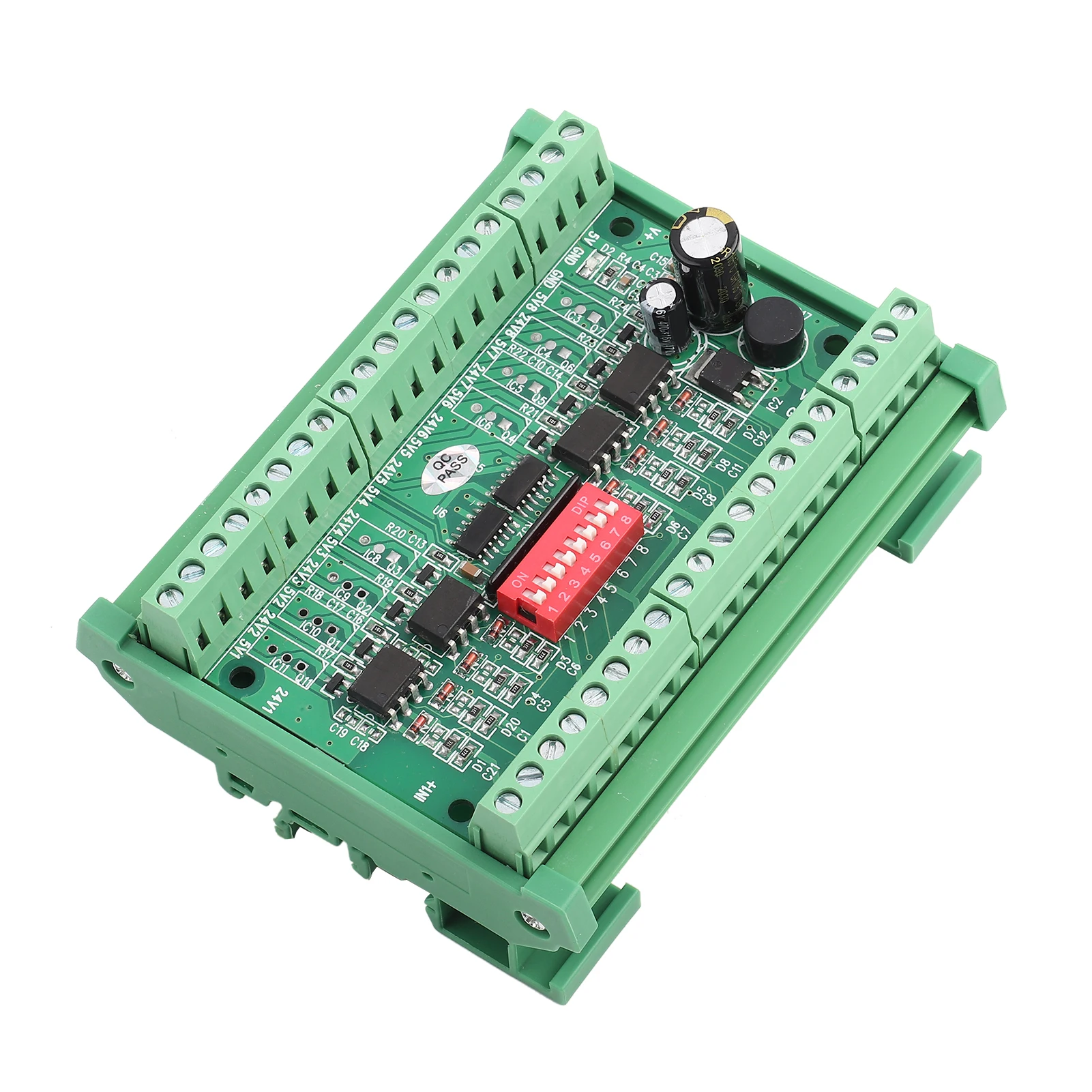 8-Channel NPN/PNP to NPN 5V/24V SquareWave  Conversion Module Level Converter 10MHZ 8-Channel Level Converter Module