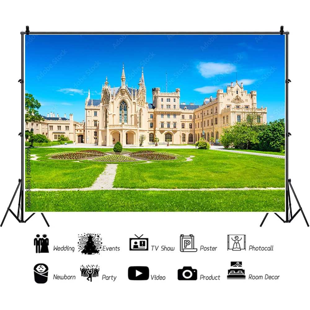 NITREE Art Cloth Background European Landscape Famous Scenic Spots Street  Night Scene Photography Background Props  OZ-05