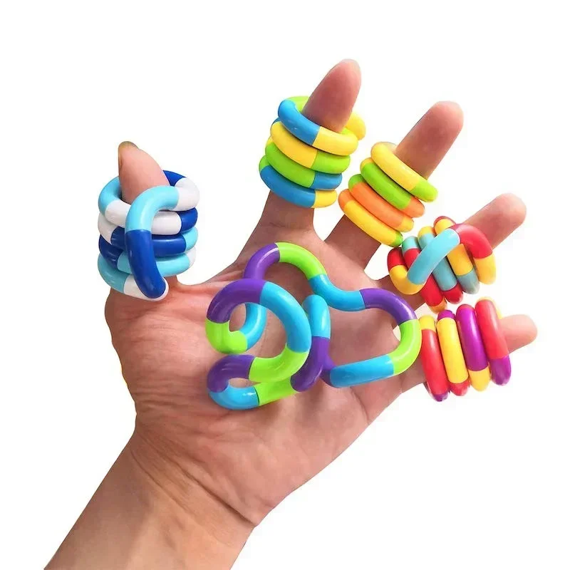 

1Pcs Tangle Rope Twist Fidget Toy Rrainbow Circle Sensory Autism Therapy Jouet Anti Stress Enfant Juguete Antiestres Niños