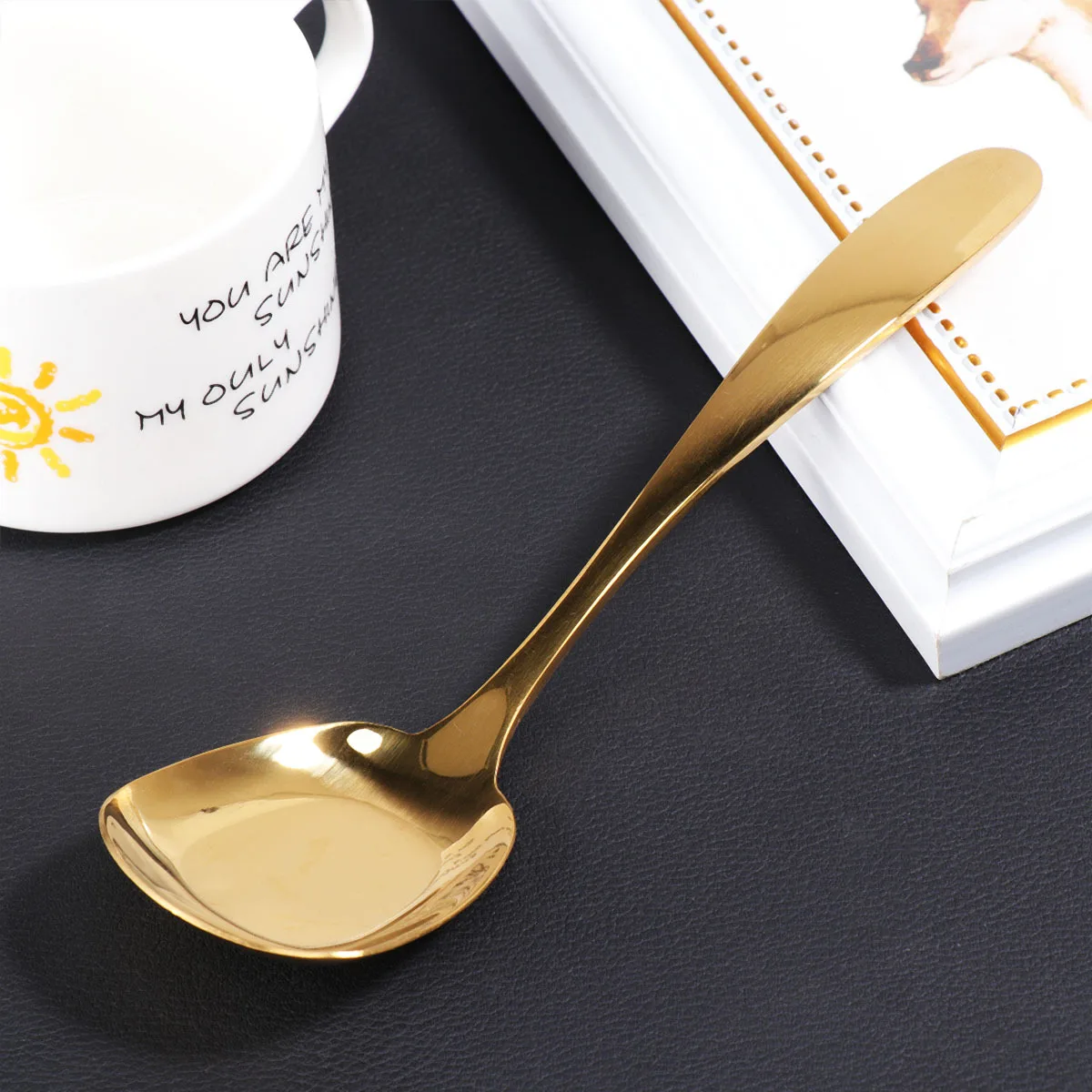 

Stainless Steel Dessert Spoons Set Tableware For Home Hotel Restaurant Use Flatware Utensils Teaspoons Kitchen Bar Tools