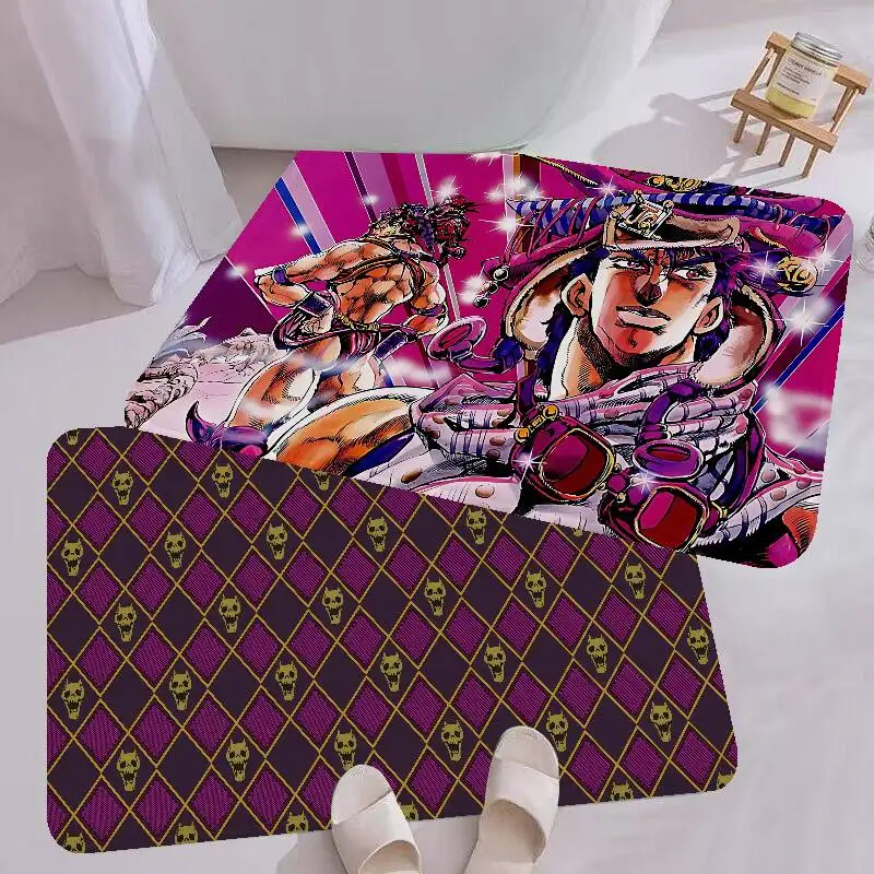 Anime JoJos Bizarre Adventure Kitchen Mat Kids Room Bedroom Decoration Balcony Anti-Slip Doormat Living Room Alfombra