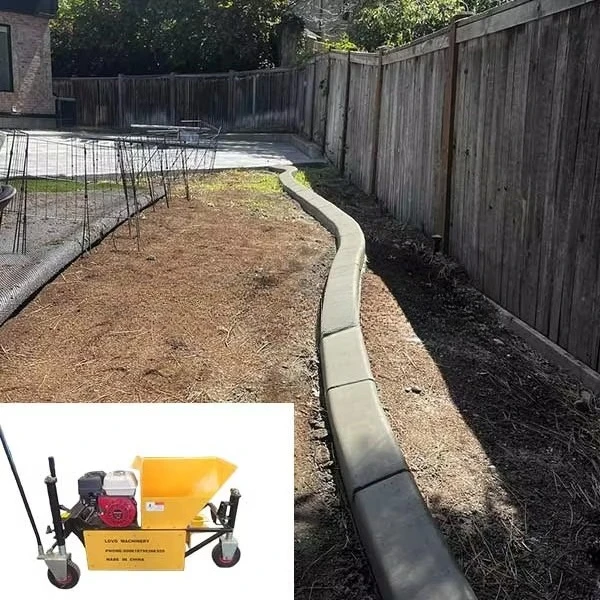 New Design Concrete Curb Machine Extruded Concrete Landscape Curbing Machine Small Road Curb For Sale
