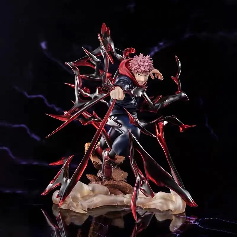 

Jujutsu Kaisen Jujutsu Sorcerer Yuji Itadori Black Flash Combat Stance Figure Collect Decoration Anime Peripheral Birthday Gifts