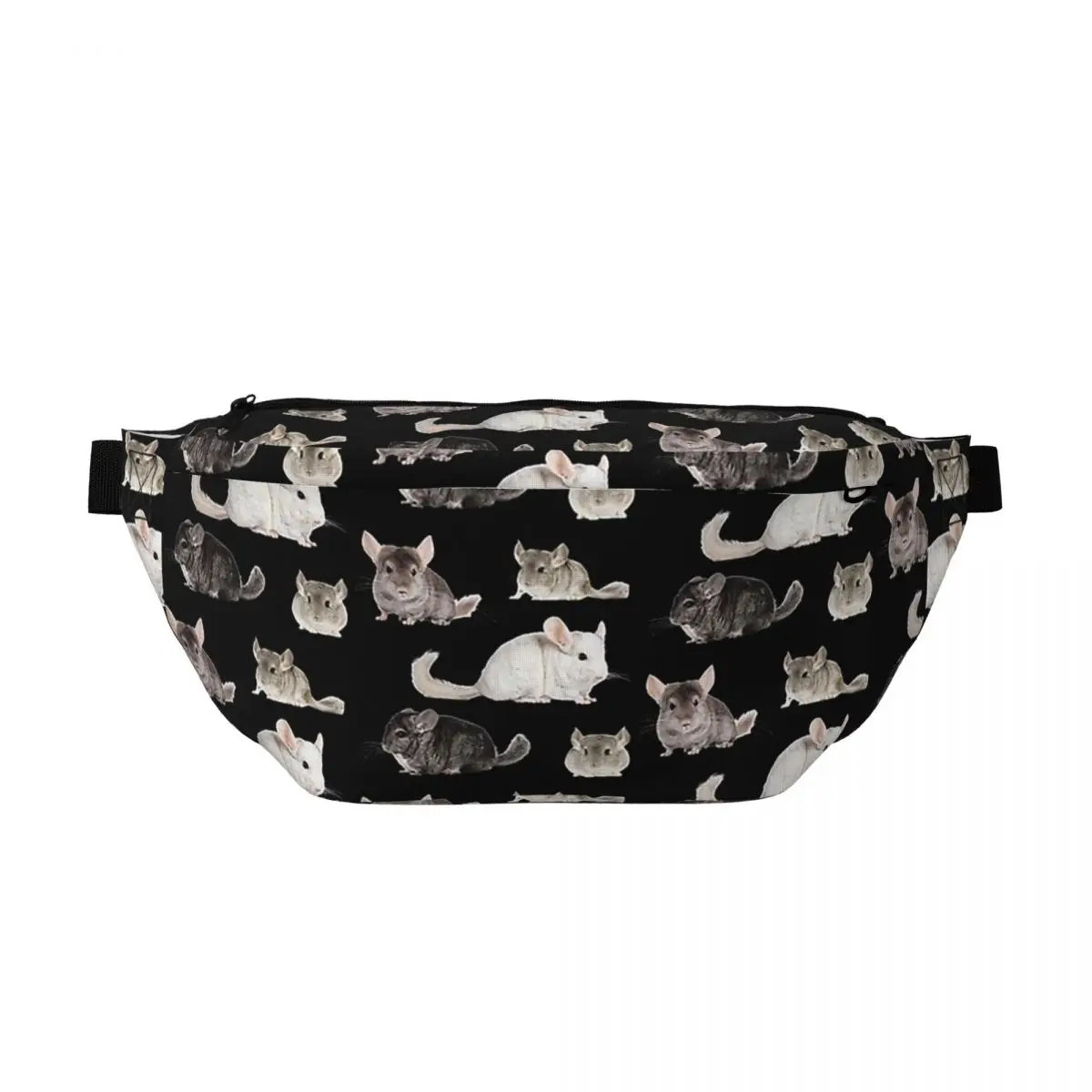 

Сумка-бананка через плечо с принтом «Чинчила», унисекс, регулируемая поясная сумка для путешествий, бега, хранения денег и телефона, нагрудная сумка