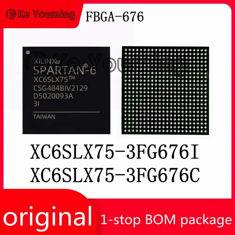 Integrated Circuit IC, Electronic Components, One-Stop BOM Distribution, XC6SLX75-3FG676I, XC6SLX75-3FG676C, FBGA-676