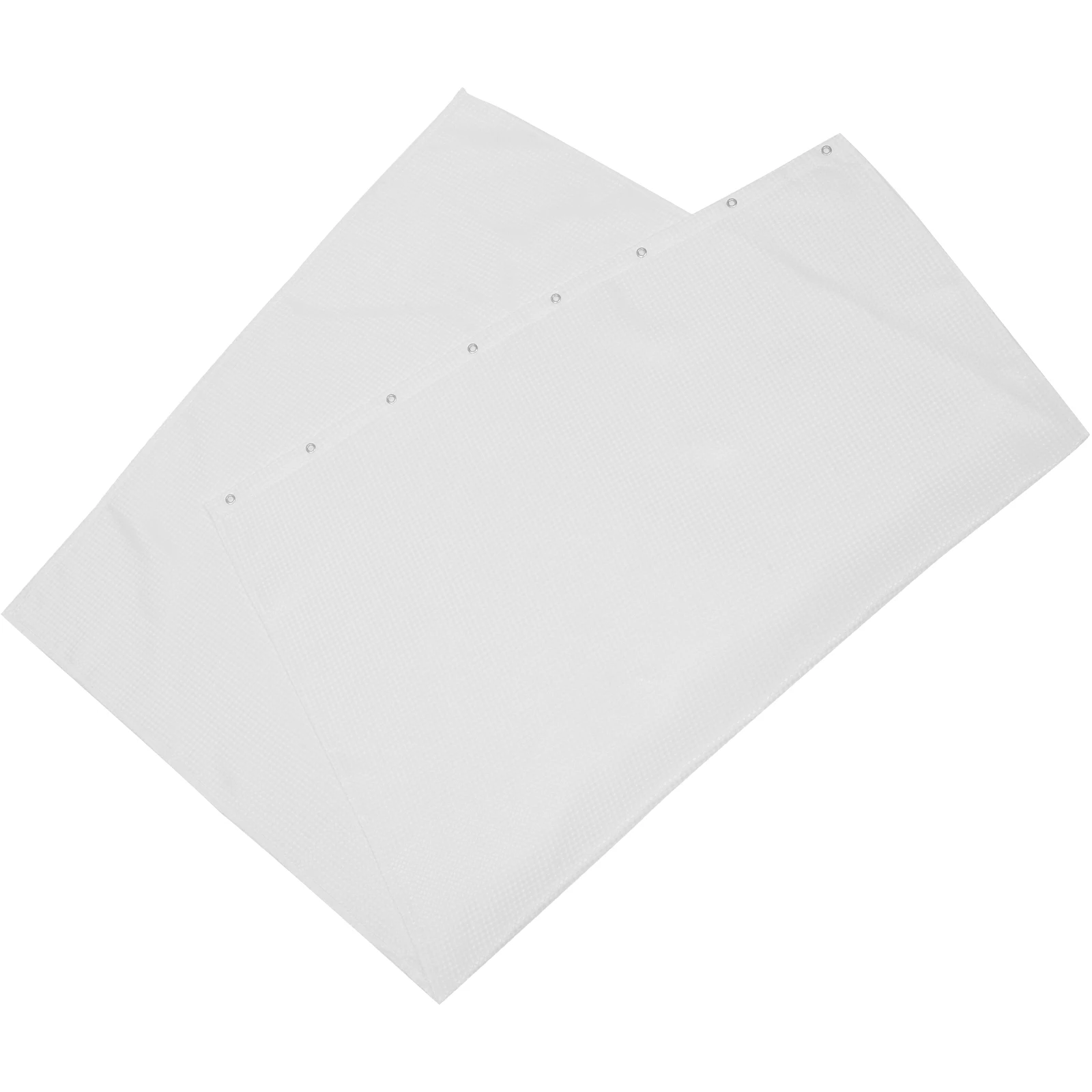 

Shower Curtains Waterproof Thickened Bathroom Door 120x180cm White Wafer Plain Practical Longtime Use Bath