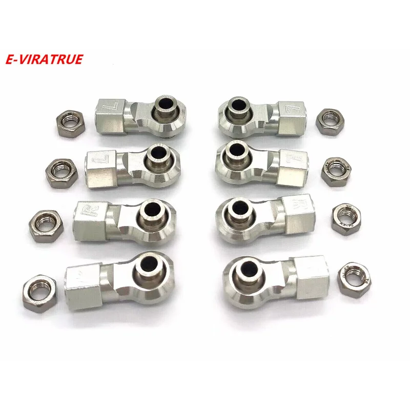 E-VIRATRUE Losi 5T/5B 5IVE-T 2.0 1/5 CNC 7075 Aluminum Front&rear Rod Ends (8pcs)