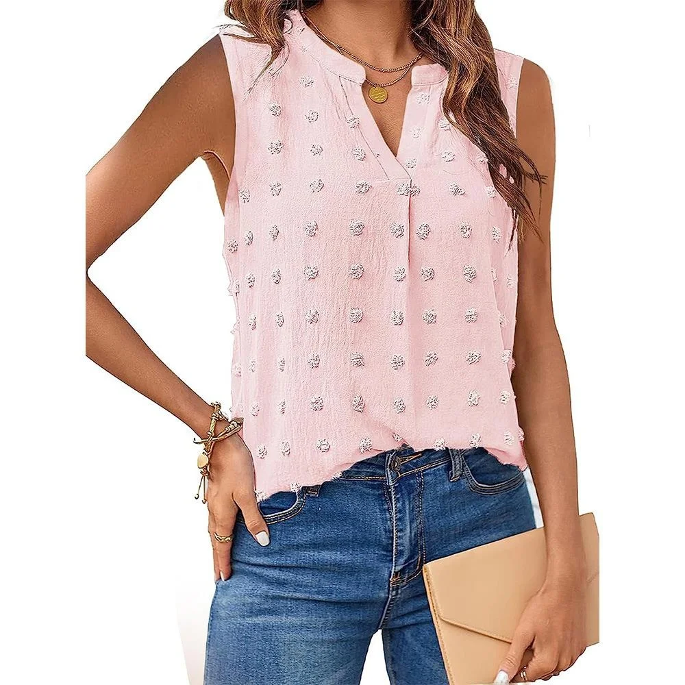 

Women's Jacquard Svel V-Ne Vest T-irt Autumn Season Polyester Fiber 00% Children's Home Clothes Nightgowns/Spwear