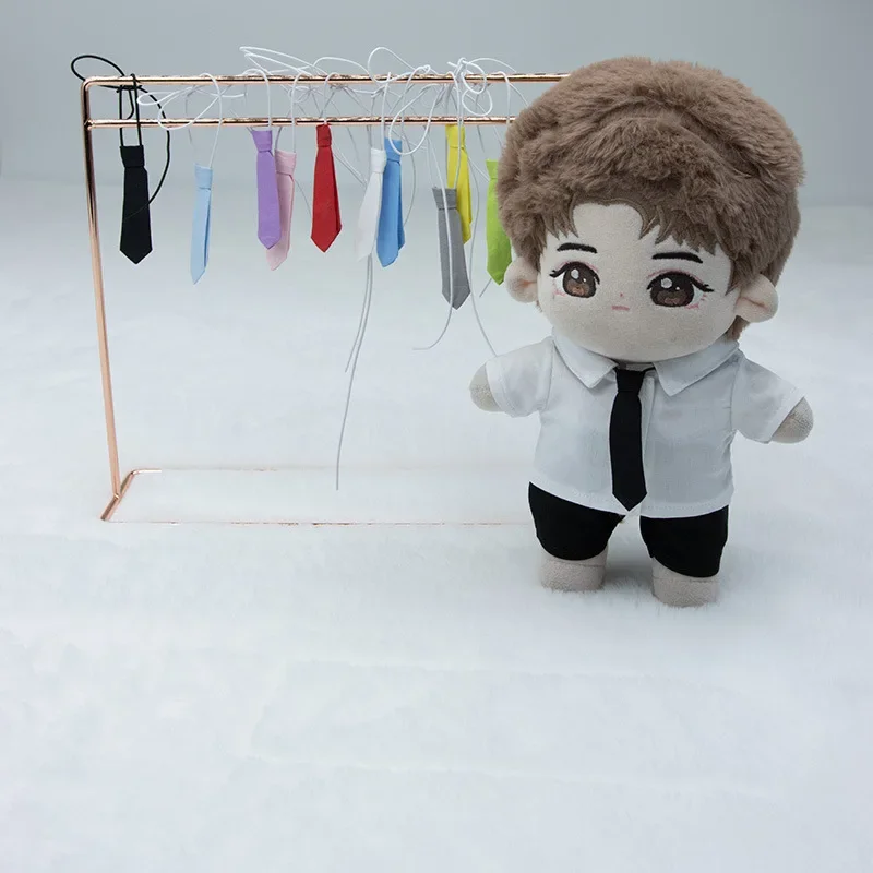 10/15/20cm Doll Clothes Western Style Clothes Black White Purple Necktie For Kpop EXO Idol Dolls Plushies Fans Collection Gift