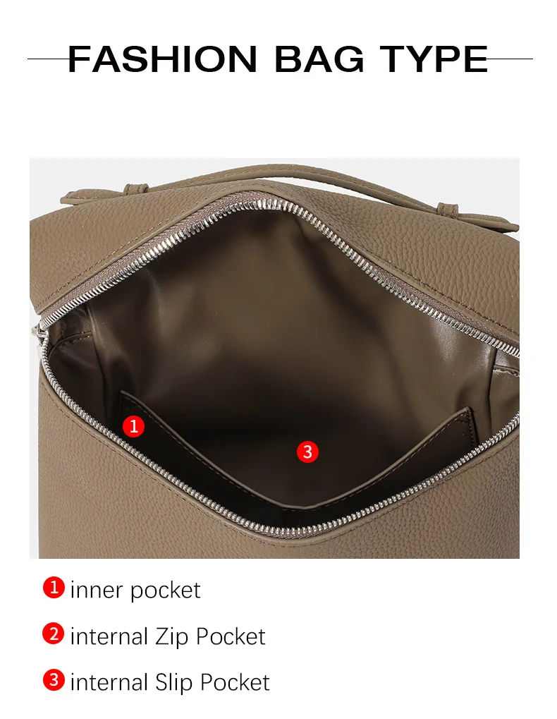 Hochwertiger Lederrucksack für Damen, Neues Modell 2026, Modische Große Echtledertasche für Pendlerinnen – Detail 7