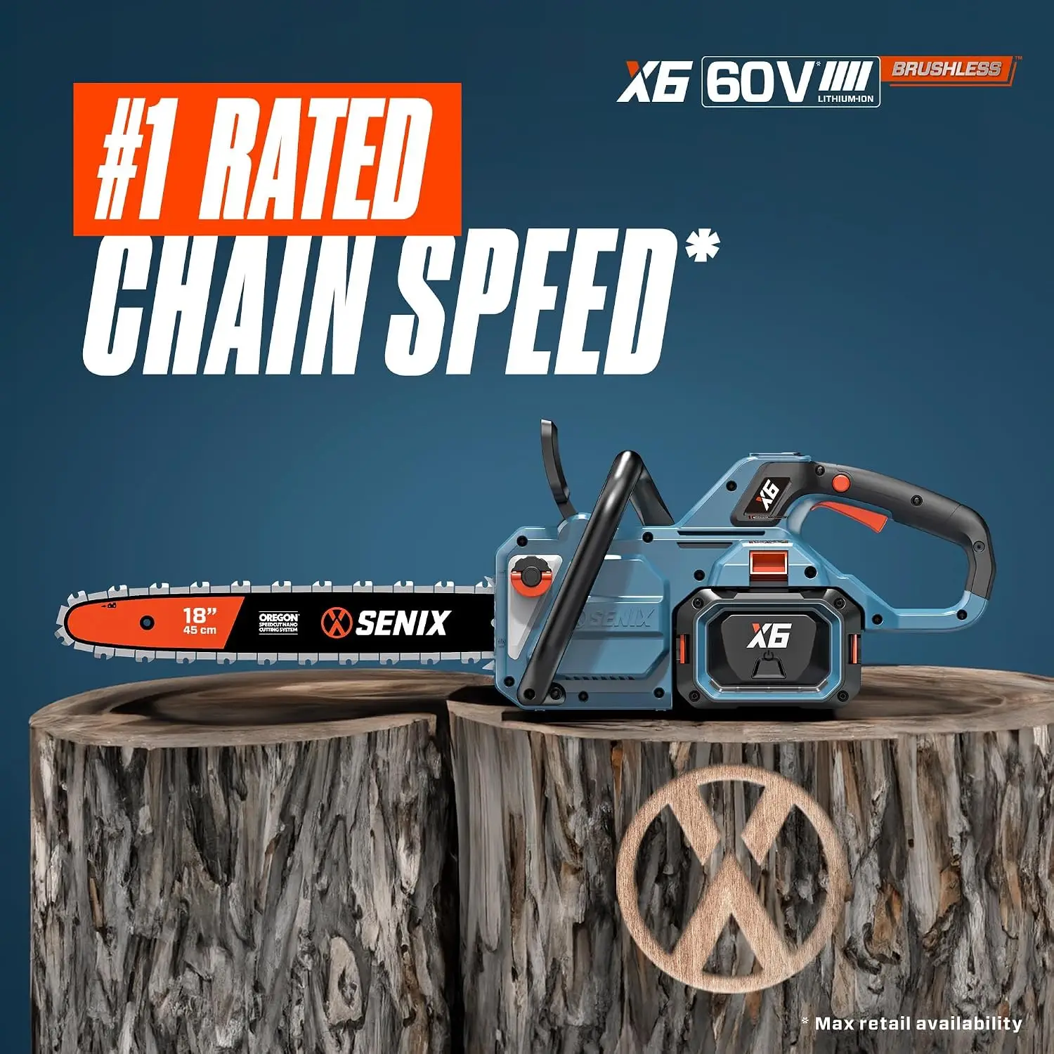 18-Inch Cordless Chainsaw Kit with 60V Battery Combo