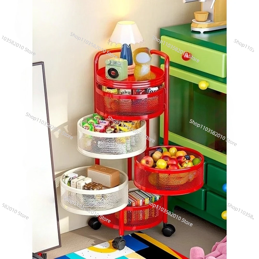 Dopamine snack rack trolley movable floor storage shelf kitchen living room high value