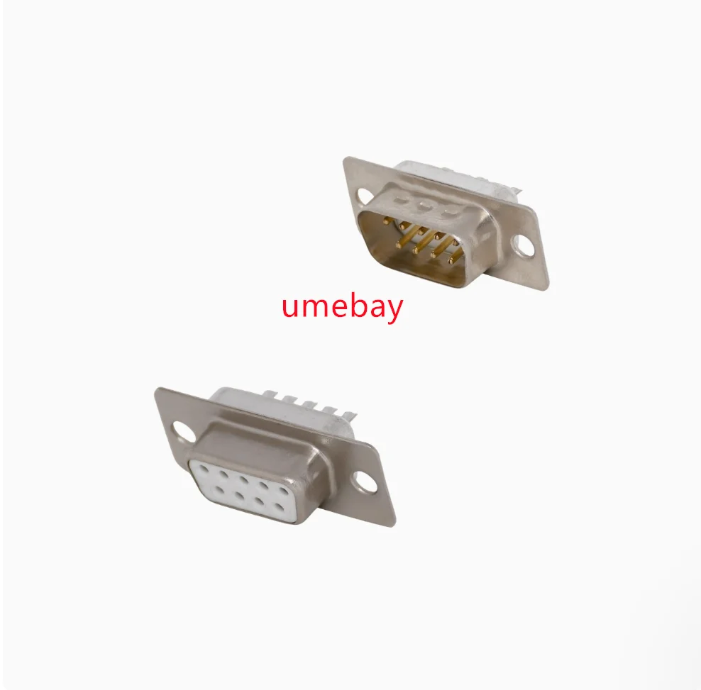 10 pieces, integrated circu，white adhesive D-SUB male and female head welding wire type light hole, punching pin DB9/15/25/37/50