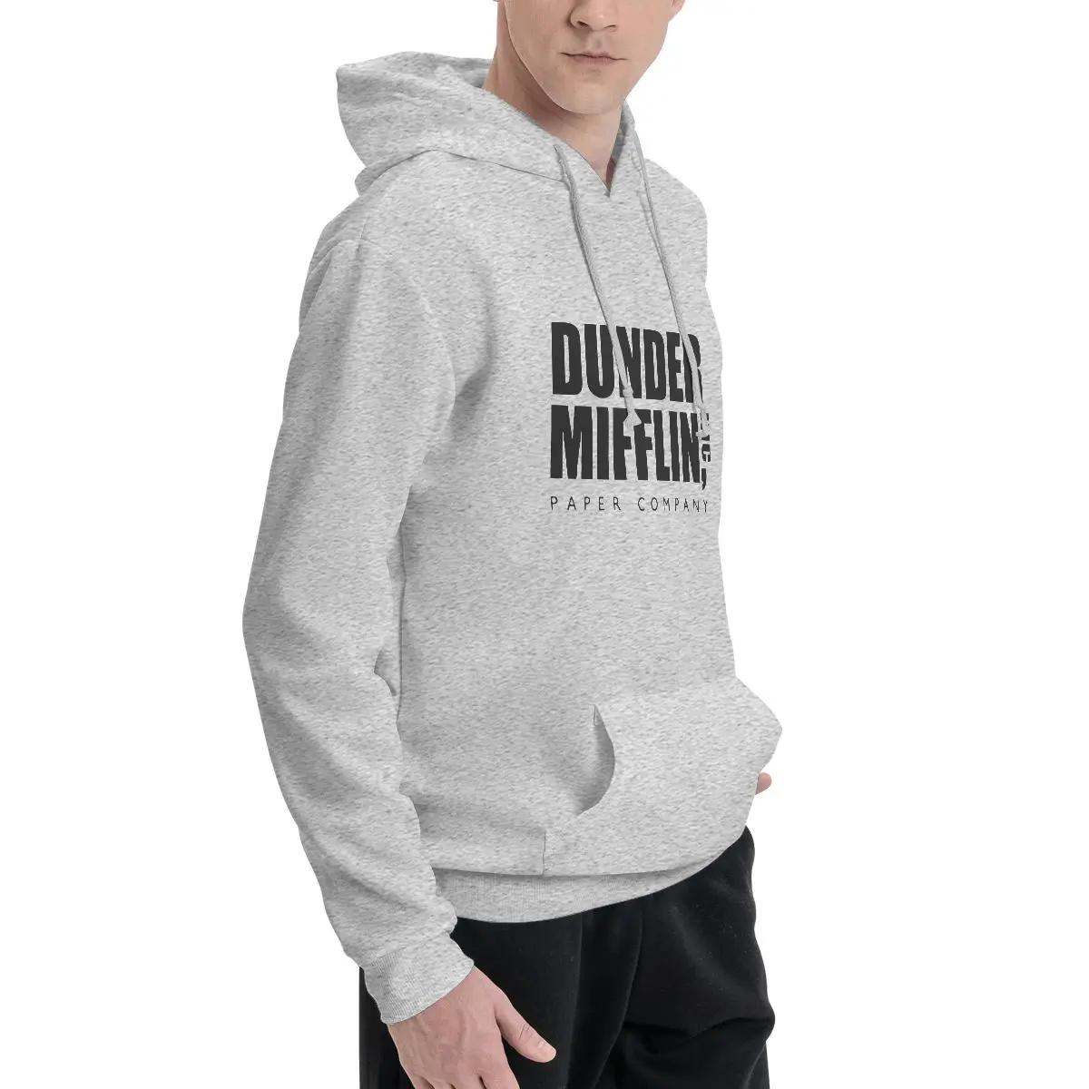 Dunder Mufflins Casual Hoodies Men office Aesthetic Hoodie Autumn Streetwear Basic Sweatshirts Oversized Tops