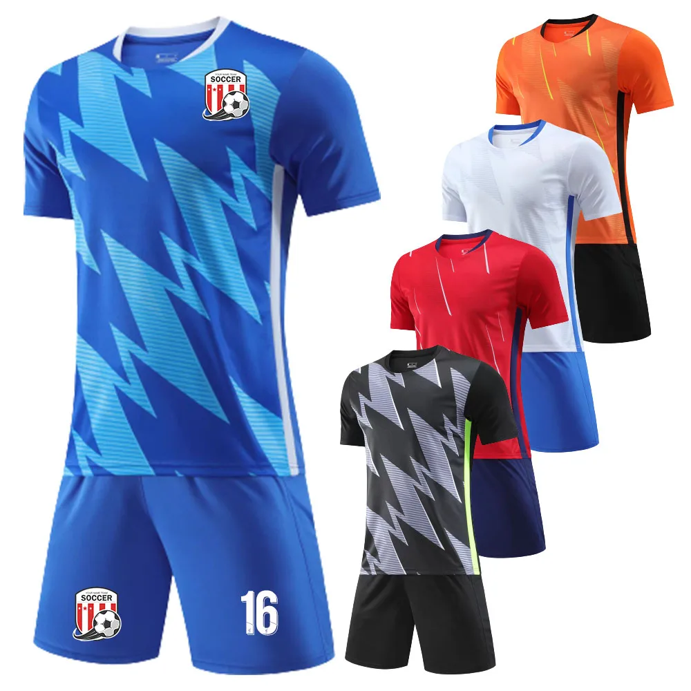 Professional Custom Soccer Jersey Tracksuit for Men Children 2023 2024 New Season Quick Dry Team Training Soccer Uniform Suit