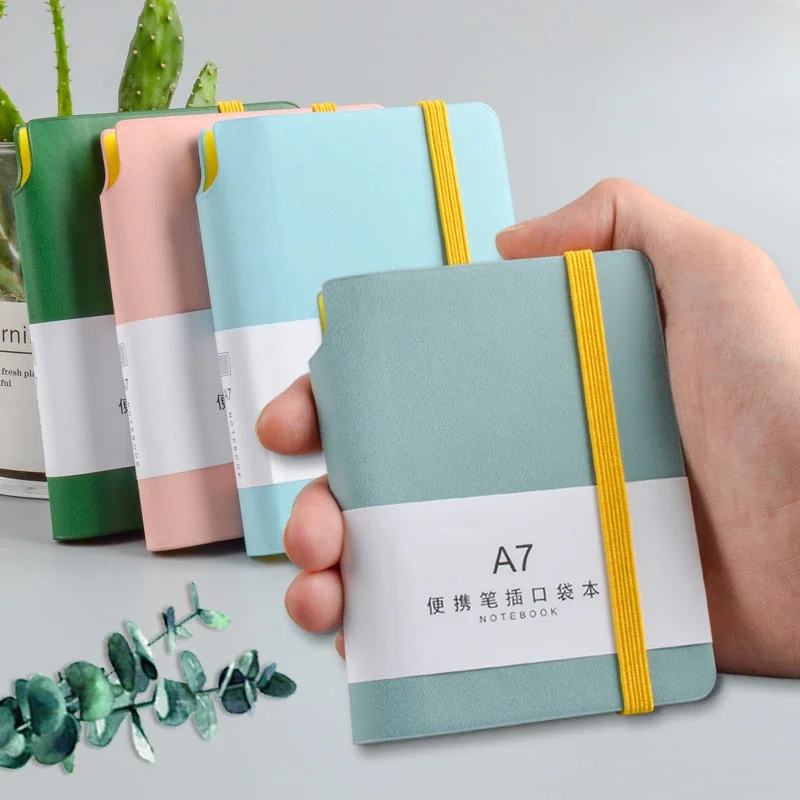 A7 Small Notebook Portable Pocket Notepad Diary Agenda Planner Goals Habit Schedules Notebook Office School Supplies New