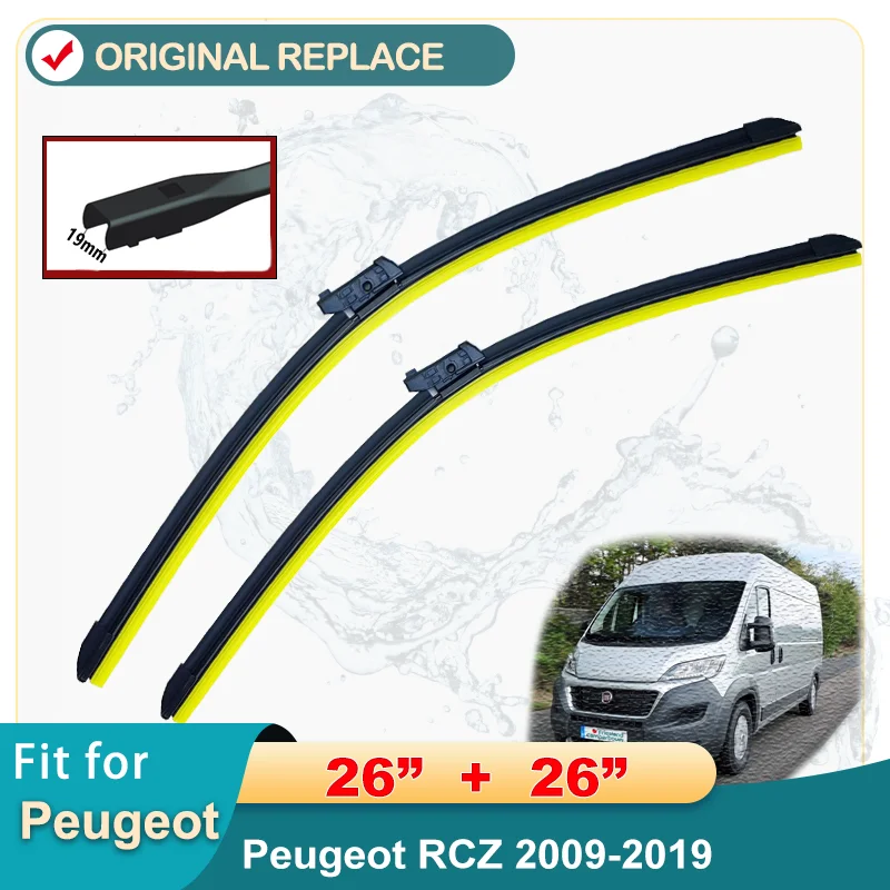 

Wiper Front Wiper Blades For Peugeot RCZ 2009 2010 2011 2012 2013 2014 2015 2016 Windshield Windscreen Front Window 26"26"