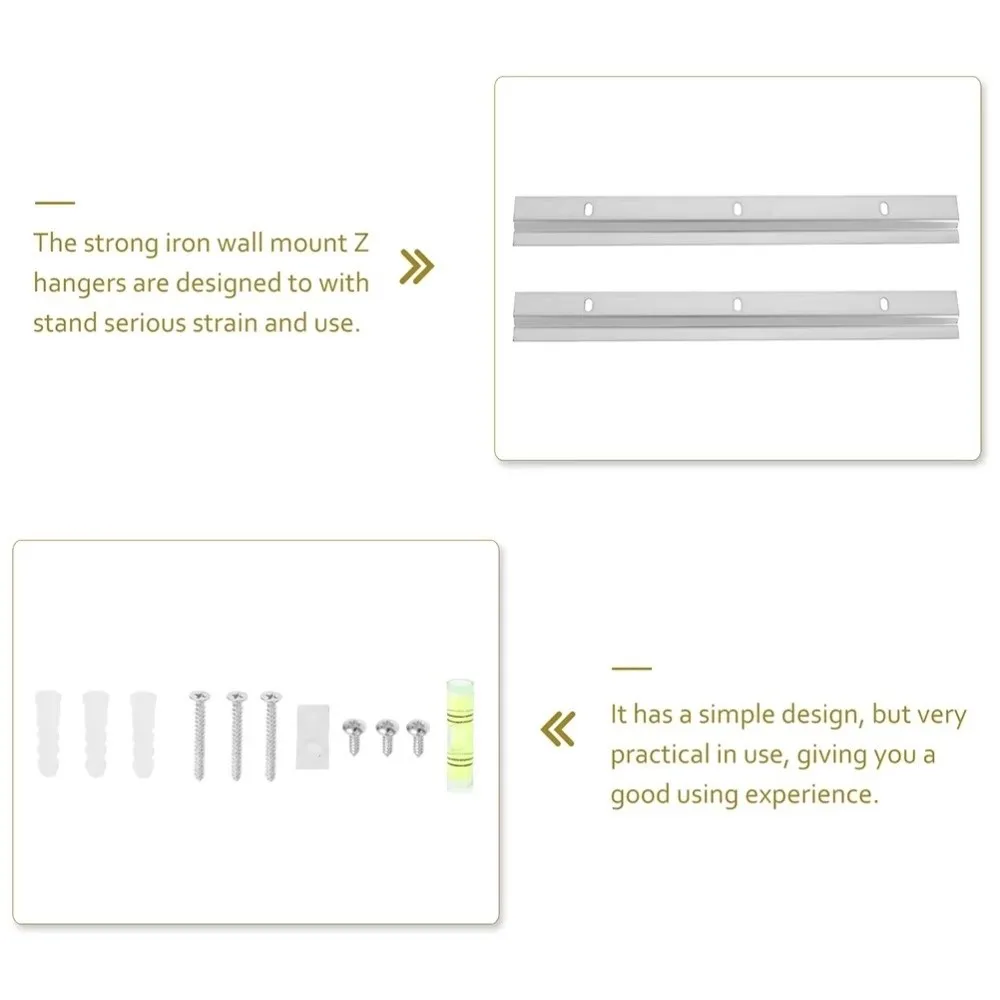 100mm/152mm Picture Frame Hanging Z Clamps Z Clamp French Cleat System Metal Brackets Bracket Style Mounting Hardware