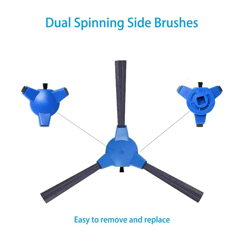 روبوت شفط الغبار لـ Robovac 11S ، Bagotte Bg600 ، Imatine C800 ، Deenkee Dk600 ، فلتر ، فرشاة جانبية رئيسية