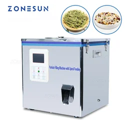 ZONESUN Tea Packaging Machine Sachet Filling Machine Can Filling Machine Granule Medlar Automatic Weighing Machine Powder Filler