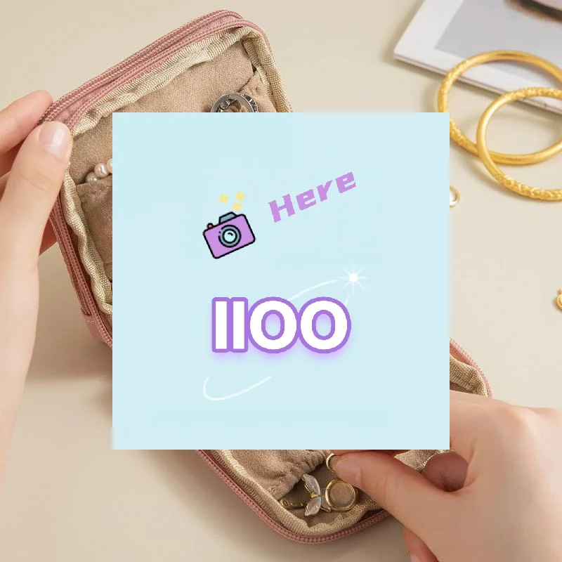 

【IIOO】Portable Luxury Jewelry Bag Small Travel Organizer With Compartments Waterproof Pouch For Earrings Bracelets Rings