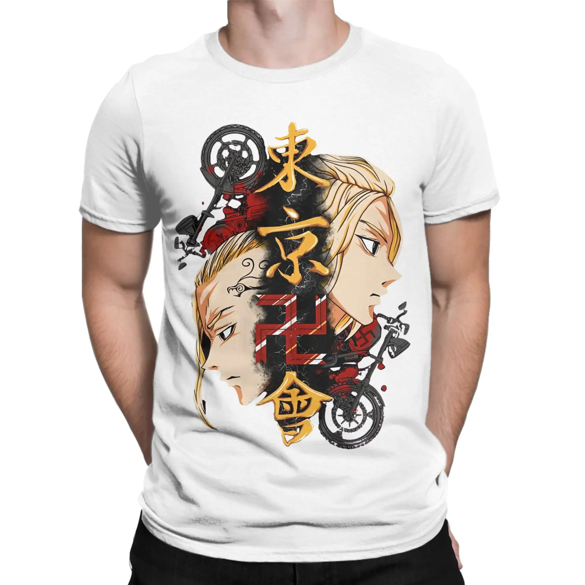 Casual Tokyo Revengers Anime T-Shirts for Men Women Round Neck 100% Cotton T Shirt Mikey Draken Tee Shirt Gift Idea Clothes