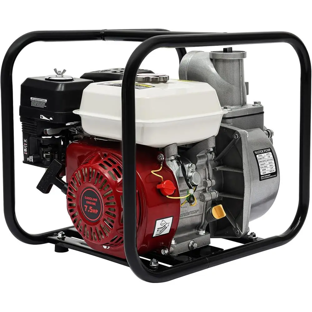 

3 210cc Gas Water Pump - 7.5HP Heavy Duty Irrigation Transfer Pump with Filtration System (3600 RPM)
