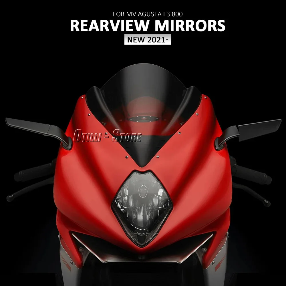 

New Motorcycle Accessories Rearview Rear View Mirrors Glass Back Side Mirror Left Right 2021 2022-2025 For MV Agusta F3 800