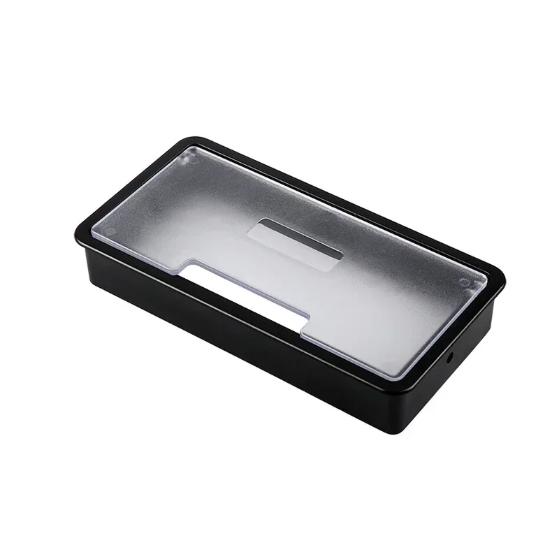 1pcs Wire Hole Cover Rectangle Cable Grommet Holder Outlet For Office Table Home Bank Computer Desk Furniture Hardware 160*80MM