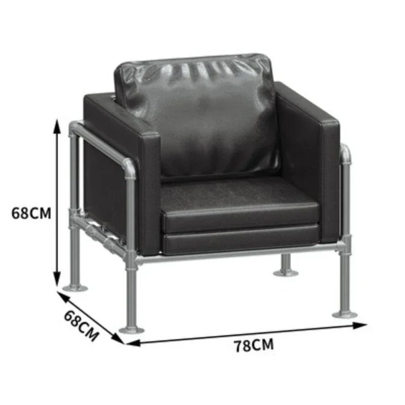 Retro wrought iron dining bar bar clear bar booth sofa table and chairs coffee western restaurant industrial style