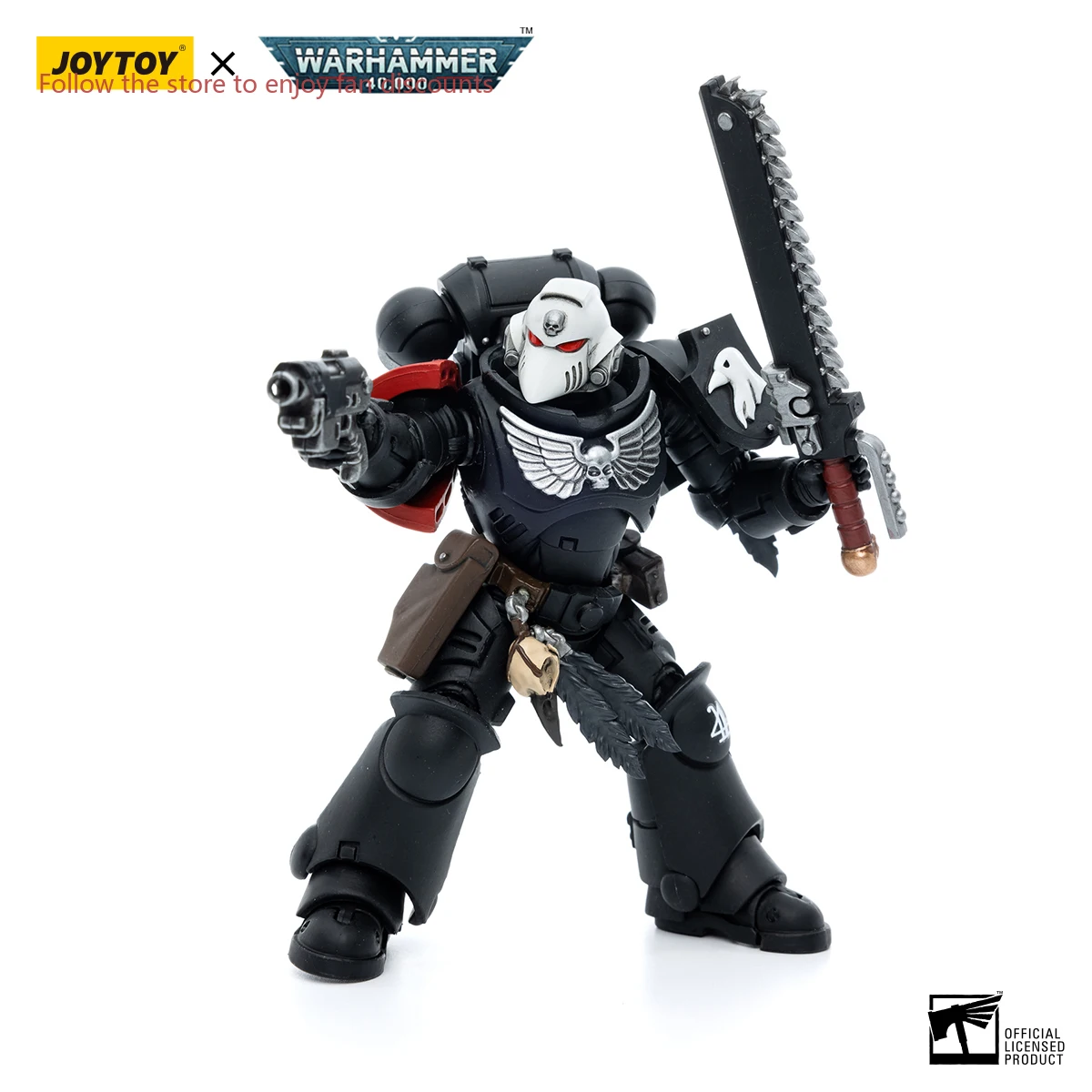 YTOY Warhammer 40K 1/18 Raven Guard Interquatuor, Sergent Rychas, Anime Military Model, Valentines Action Figures Toys, Chaîne en stock