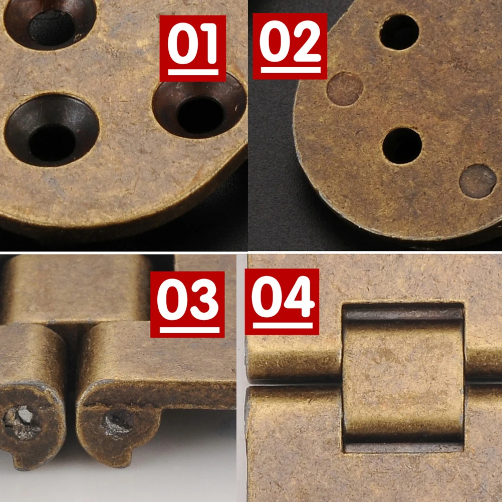 

2Pcs Zinc Alloy Invisible Hinges Durable Anti Rust for Cabinet Wardrobe Furniture Accessories Home Kitchen Metal Hinge Gemel