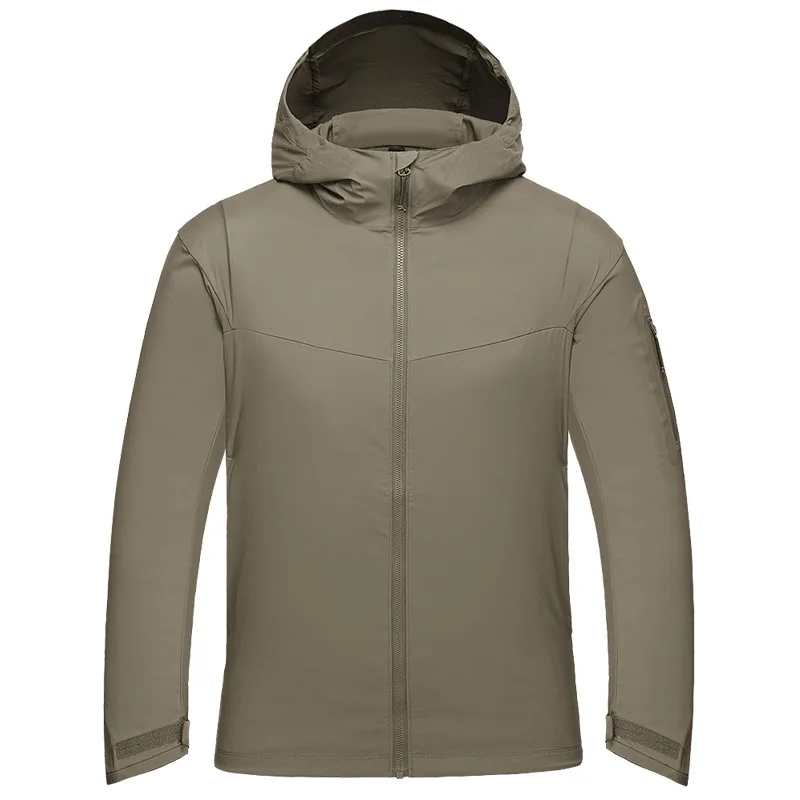 Outdoor Suncreen Tactical Hunting Skin Clothing Spring Summer Thin Elastic Quick Dry Light Breathable Portable Waterproof Jacket