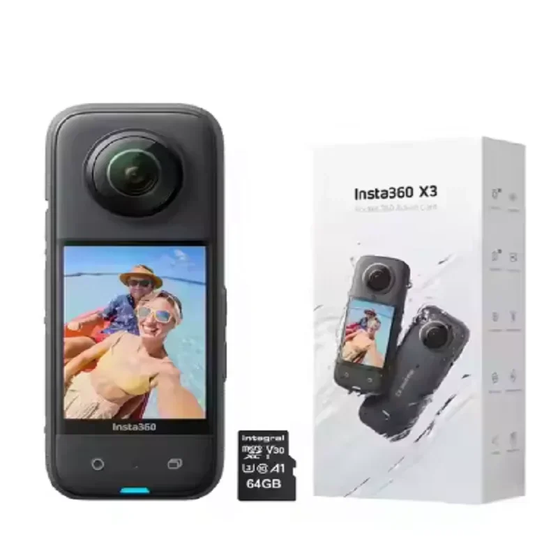 

Insta 360 X3 Action Camera - 5.7K Video, 10M Waterproof, FlowState Stabilization - Insta 360 One Series