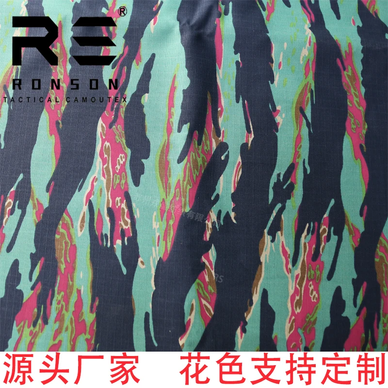 hot sale 50% Nylon 50% Cotton Ripstop fabric MIAMI Camouflage NYCO5050 tactical fabric use for uniform in stock