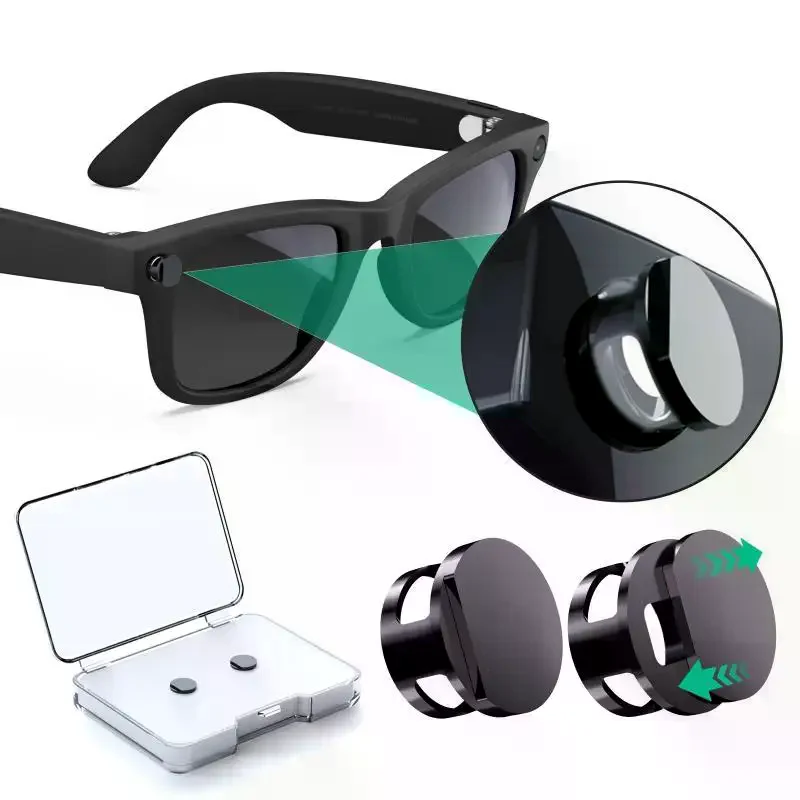 2026 LED Light Cover Adjustable Blocker Meta HSTN Smart Glasses Compatible Wayfarer Skyler Accessory