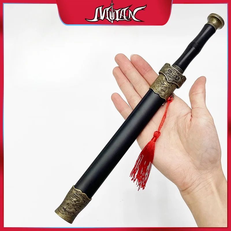 28CM Chińskie Starożytne Broń Zimna Broń Model Miecza Smoczego Chantingu Kolekcjonerski Ornament na Biurko Kreatywny Prezent Urodzinowy dla Chłopaka Zabawka