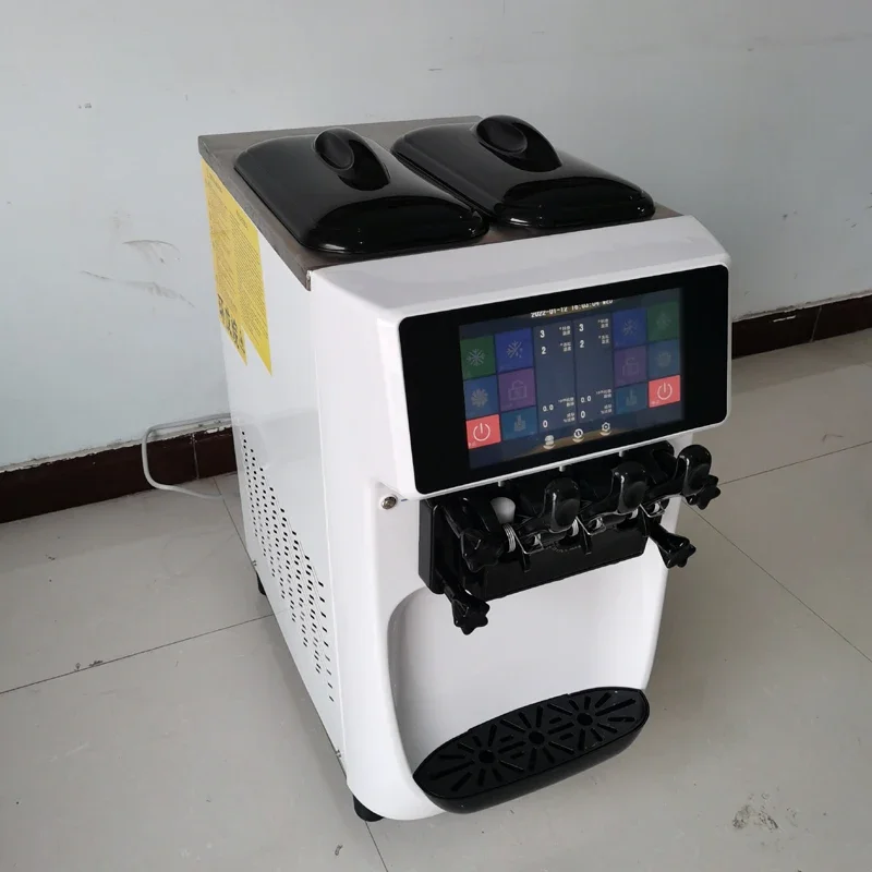 Commercial Small Automatic Upright Ice Cream Machine For Tea Shops Soft Ice Cream Maker Street Stall Ice Cream Machine