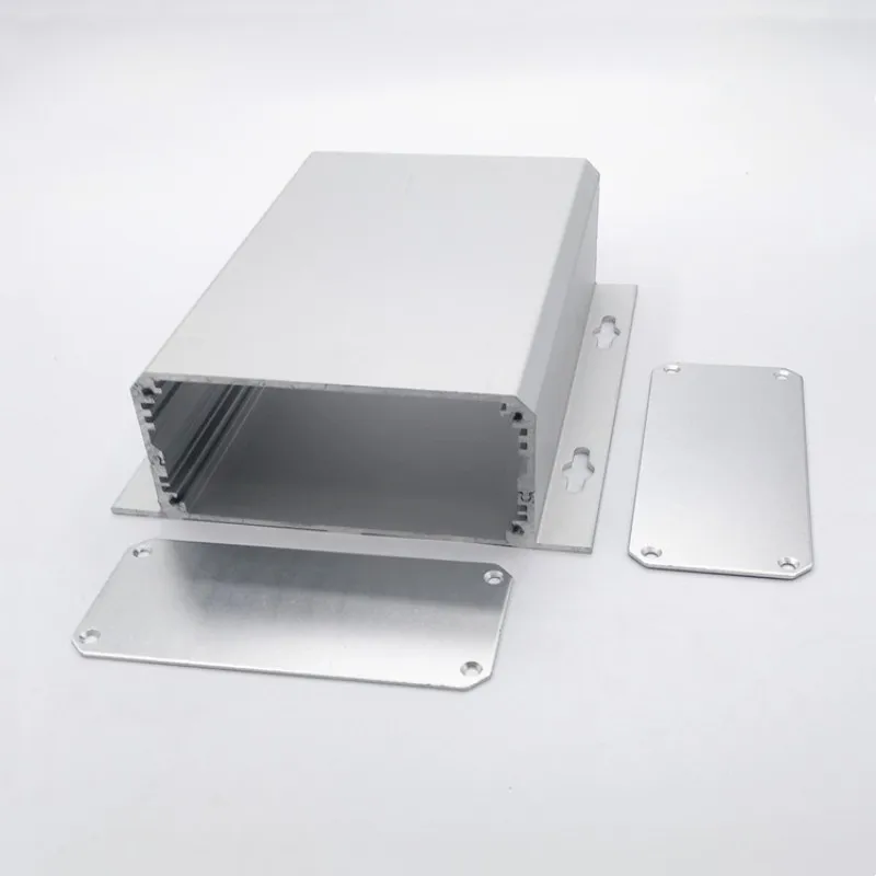 Aluminum alloy aluminum profile shell split with ear battery PLC box 150x104x46mm