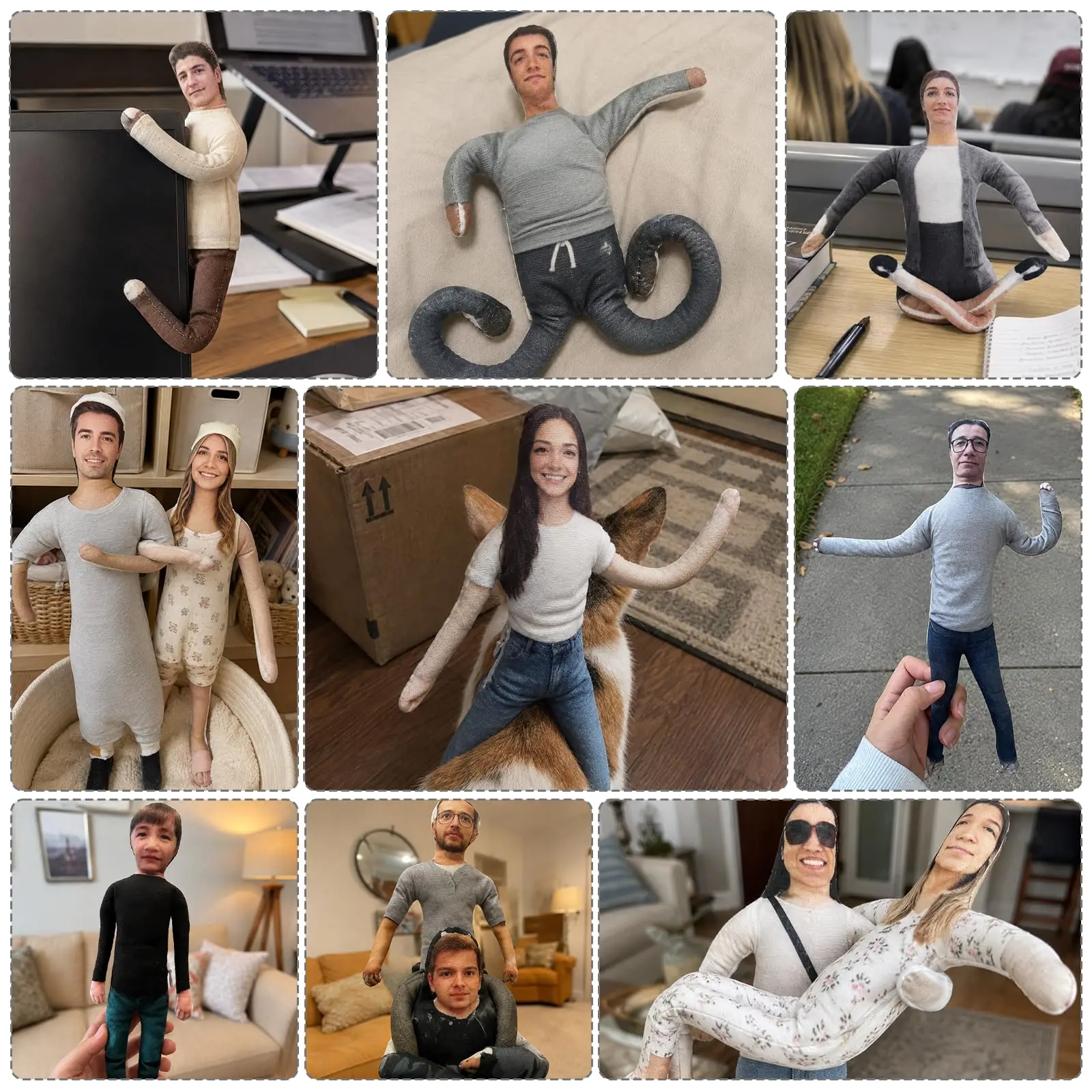 Custom Photo Doll Wacky Bendy Personalized Idol Fans Make Friend into a Posing Plushie Flexible Figure Prank Gifts image 5