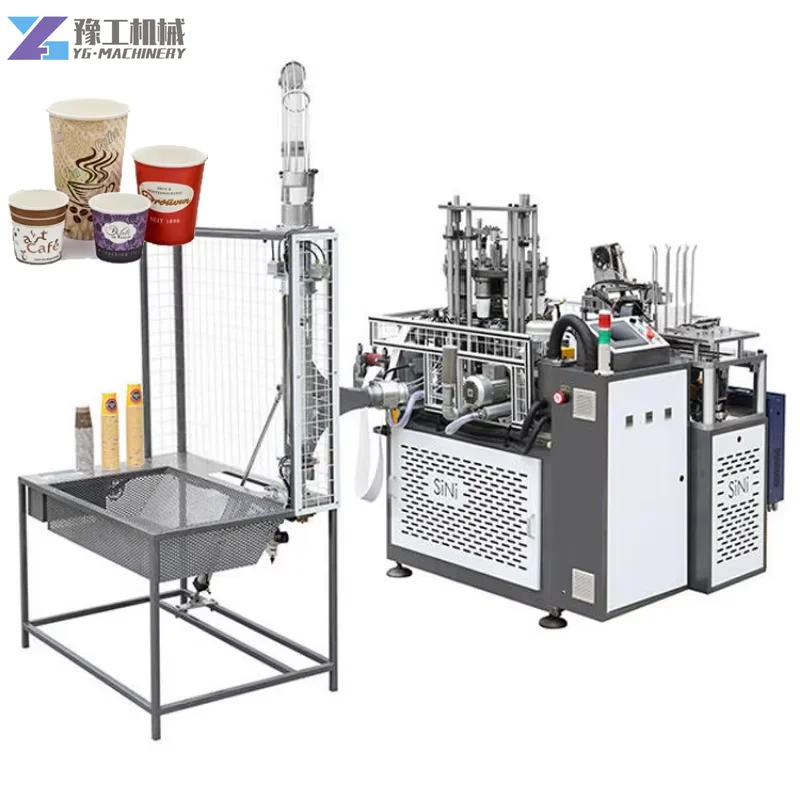 PLC Control Disposable Paper Cup Making Machine Office Use Portable Paper Coffee Cup Processing Production Line Manufacturer
