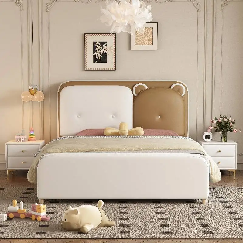 سرير أطفال فاخر أبيض ديكور آمن وبسيط وحديث سرير أطفال خشبي تصميم فردي مخصص Lettino Per Bambini أثاث منزلي