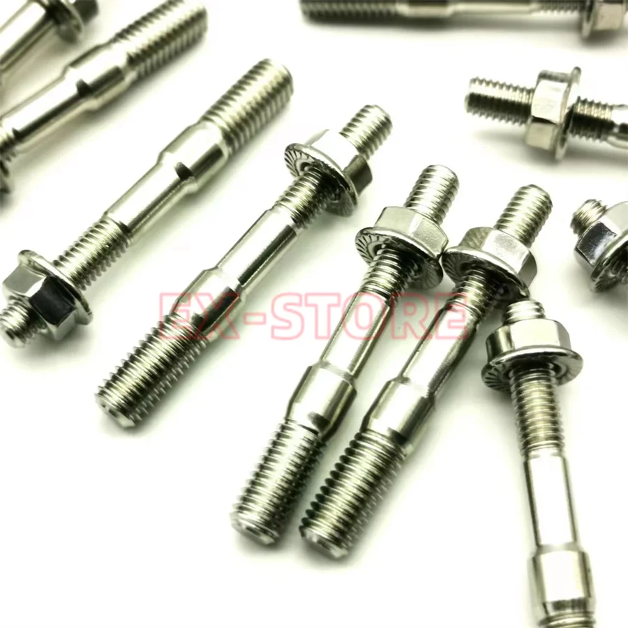 Excavator Volv 140/210/240/290B D4D D6D D7D D7E exhaust branch pipe screw copper sleeve